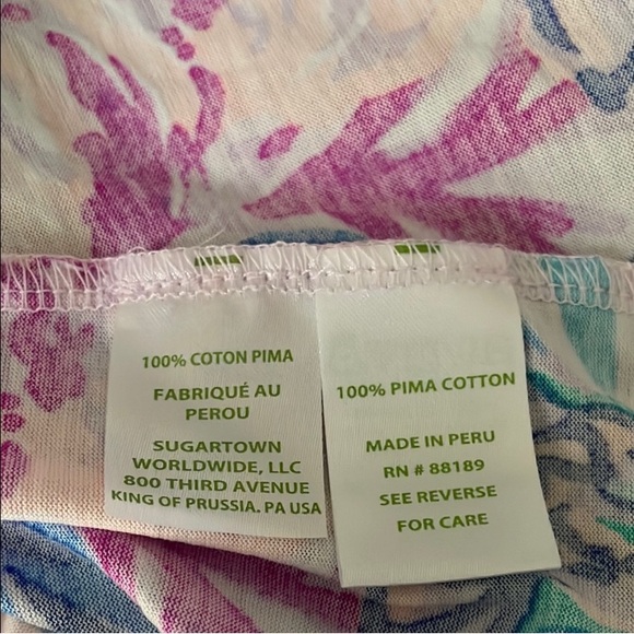 Lilly Pulitzer Floral Sleeveless Billie Ruffle Dress Mermaid In The Shade XS - Picture 6 of 11